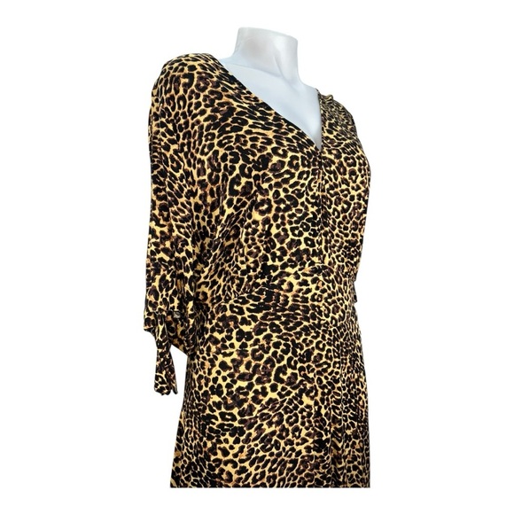 Jessica Simpson Leopard Print Midi Dress – Size 1X Dress - Picture 7 of 16